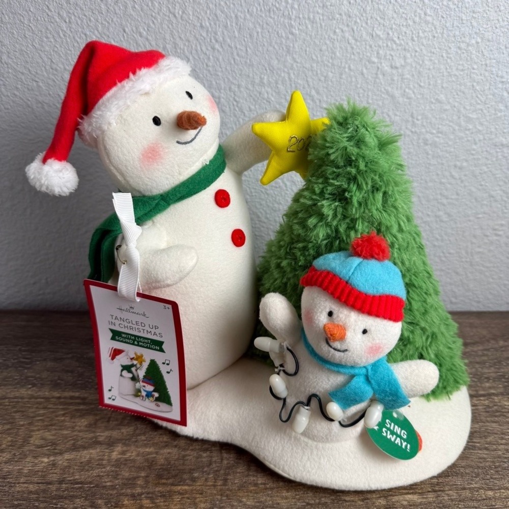 Hallmark 2021 Tangled Up in Christmas Snowmen Animated Musical Light Motion